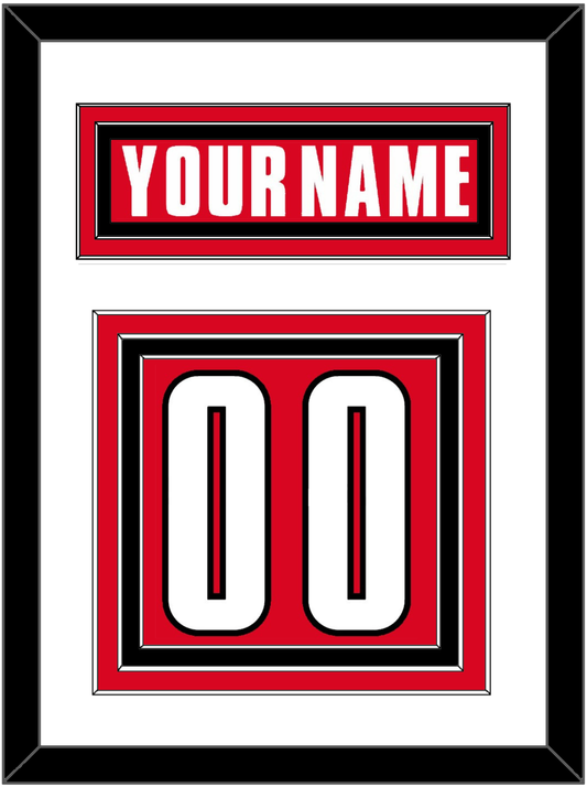 Canada Men's Hockey Nameplate & Number (Back) - 2002 Olympics Road Red - Premier Tier 1