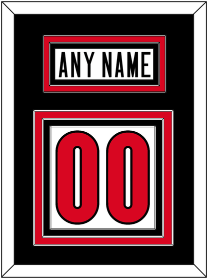 Canada Men's Hockey Nameplate & Number (Back) - 2006 Olympics Home White - Premier Tier 3