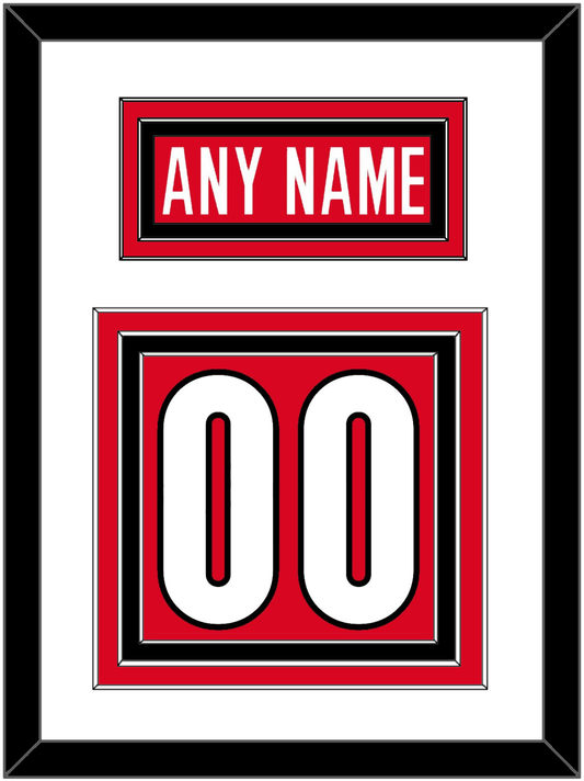 Canada Men's Hockey Nameplate & Number (Back) - 2006 Olympics Road Red - Premier Tier 1