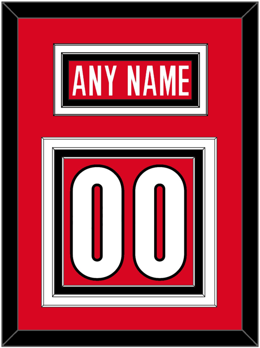 Canada Men's Hockey Nameplate & Number (Back) - 2006 Olympics Road Red - Premier Tier 2