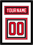 Canada Men's Hockey Nameplate & Number (Back) - 2010 Olympics Home White - Triple Mat 1