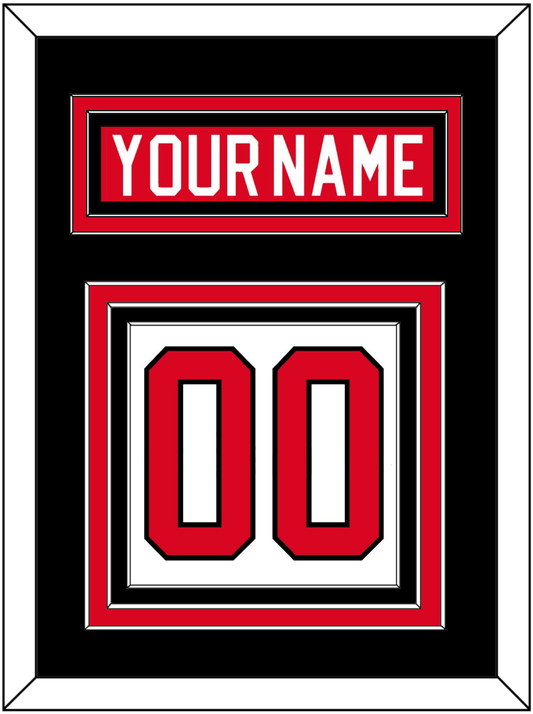 Canada Men's Hockey Nameplate & Number (Back) - 2010 Olympics Home White - Premier Tier 2