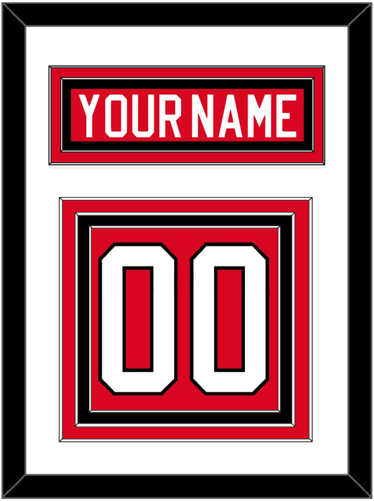 Canada Men's Hockey Nameplate & Number (Back) - 2010 Olympics Road Red - Premier Tier 1