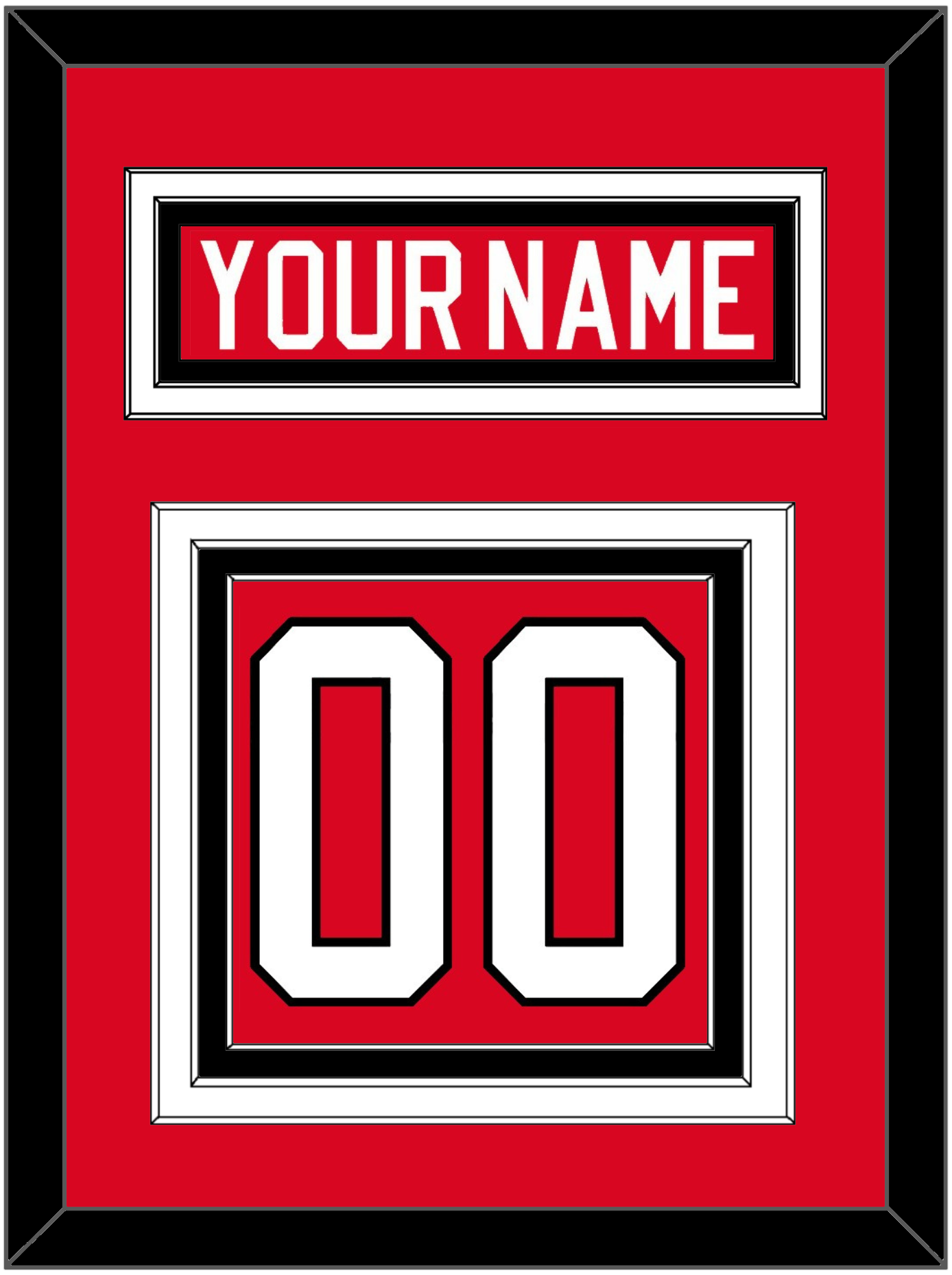 Canada Men's Hockey Nameplate & Number (Back) - 2010 Olympics Road Red - Premier Tier 2