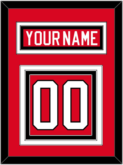 Canada Men's Hockey Nameplate & Number (Back) - 2010 Olympics Road Red - Premier Tier 2