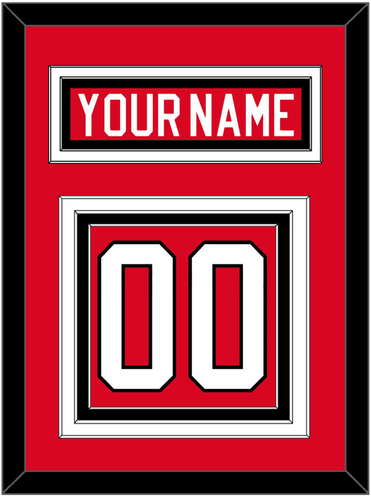 Canada Men's Hockey Nameplate & Number (Back) - 2010 Olympics Road Red - Premier Tier 2