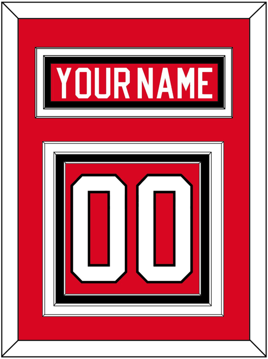 Canada Men's Hockey Nameplate & Number (Back) - 2010 Olympics Road Red - Premier Tier 2