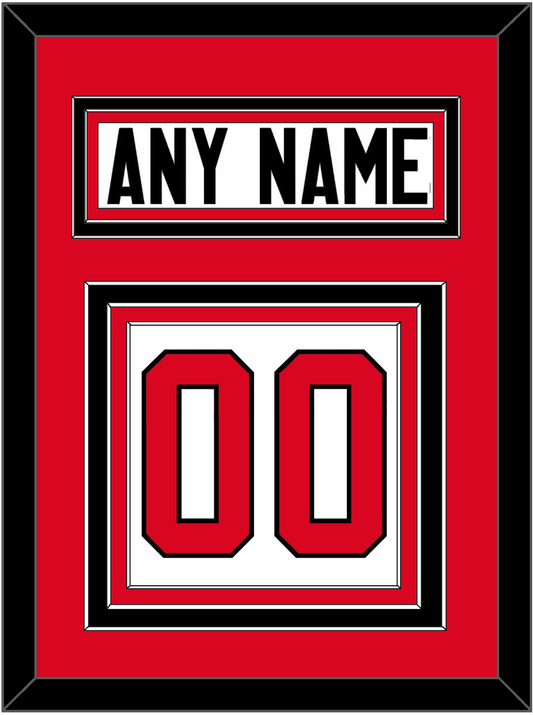 Canada Men's Hockey Nameplate & Number (Back) - 2014 Olympics Home White - Premier Tier 2