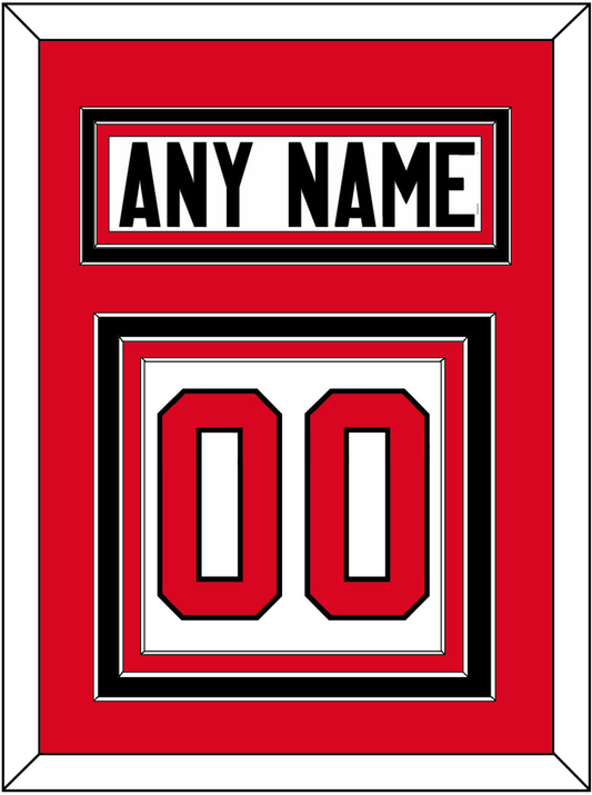 Canada Men's Hockey Nameplate & Number (Back) - 2014 Olympics Home White - Premier Tier 2