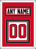 Canada Men's Hockey Nameplate & Number (Back) - 2014 Olympics Home White - Triple Mat 2