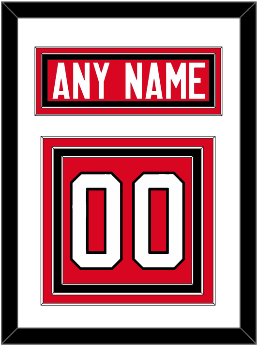 Canada Men's Hockey Nameplate & Number (Back) - 2014 Olympics Road Red - Premier Tier 1