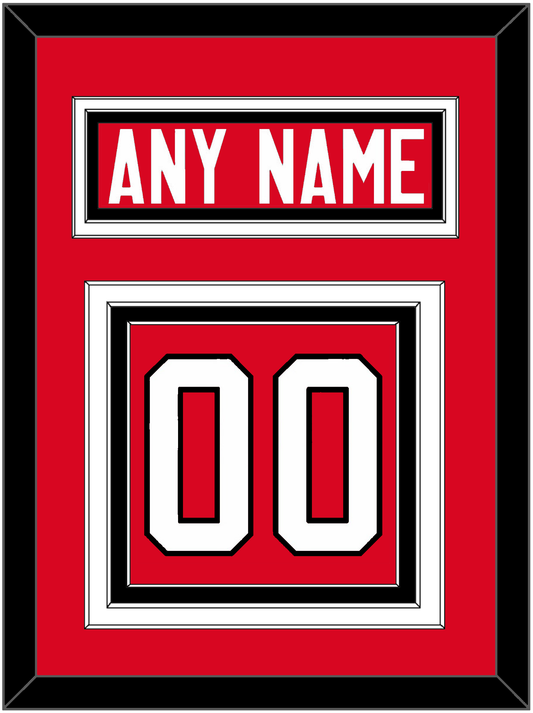 Canada Men's Hockey Nameplate & Number (Back) - 2014 Olympics Road Red - Premier Tier 2