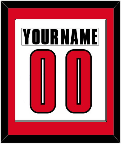 Canada Men's Hockey Nameplate & Number (Back) Combined - 2002 Olympics Home White - Essential Tier 1