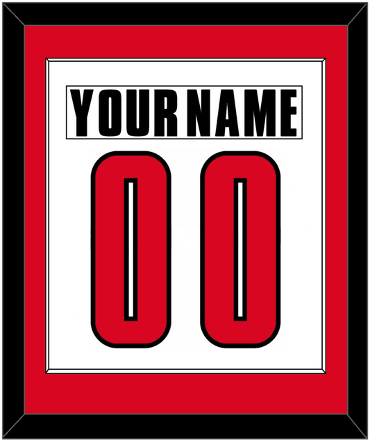 Canada Men's Hockey Nameplate & Number (Back) Combined - 2002 Olympics Home White - Essential Tier 1