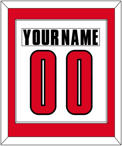 Canada Men's Hockey Nameplate & Number (Back) Combined - 2002 Olympics Home White - Essential Tier 1