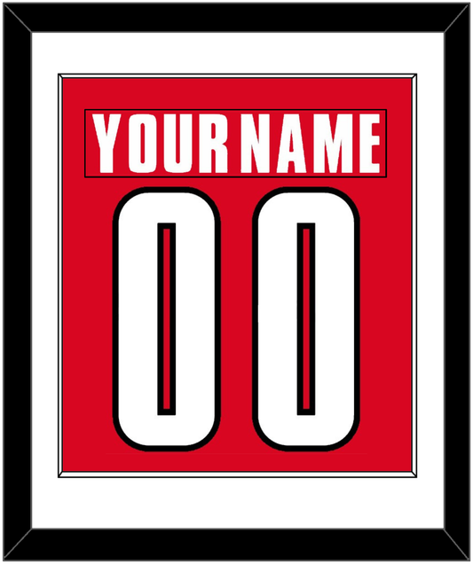 Canada Men's Hockey Nameplate & Number (Back) Combined - 2002 Olympics Road Red - Essential Tier 1