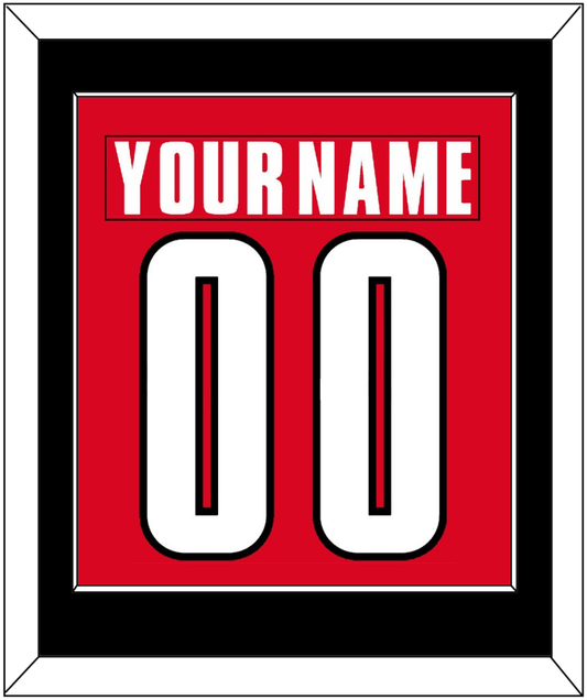 Canada Men's Hockey Nameplate & Number (Back) Combined - 2002 Olympics Road Red - Essential Tier 2