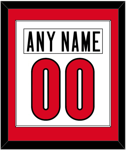 Canada Men's Hockey Nameplate & Number (Back) Combined - 2006 Olympics Home White - Essential Tier 1