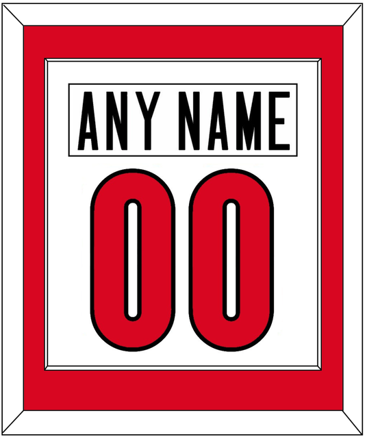 Canada Men's Hockey Nameplate & Number (Back) Combined - 2006 Olympics Home White - Essential Tier 1