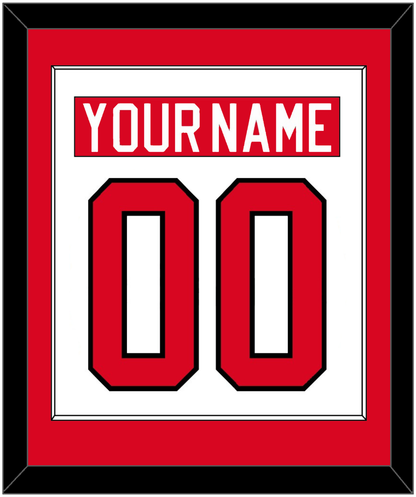 Canada Men's Hockey Nameplate & Number (Back) Combined - 2010 Olympics Home White - Essential Tier 1