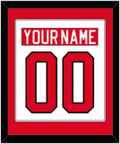 Canada Men's Hockey Nameplate & Number (Back) Combined - 2010 Olympics Home White - Single Mat 1