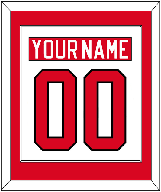 Canada Men's Hockey Nameplate & Number (Back) Combined - 2010 Olympics Home White - Essential Tier 1