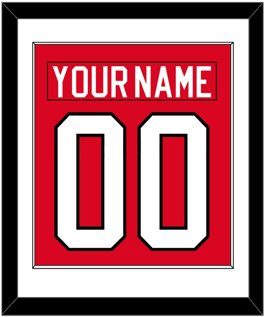Canada Men's Hockey Nameplate & Number (Back) Combined - 2010 Olympics Road Red - Essential Tier 1