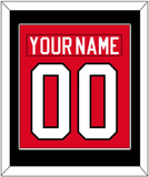Canada Men's Hockey Nameplate & Number (Back) Combined - 2010 Olympics Road Red - Single Mat 2