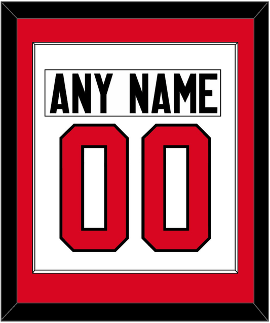 Canada Men's Hockey Nameplate & Number (Back) Combined - 2014 Olympics Home White - Essential Tier 1