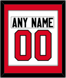 Canada Men's Hockey Nameplate & Number (Back) Combined - 2014 Olympics Home White - Single Mat 1