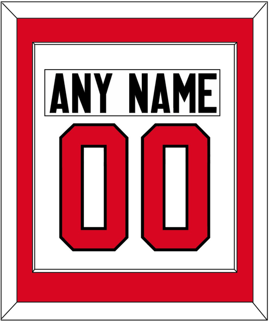 Canada Men's Hockey Nameplate & Number (Back) Combined - 2014 Olympics Home White - Essential Tier 1