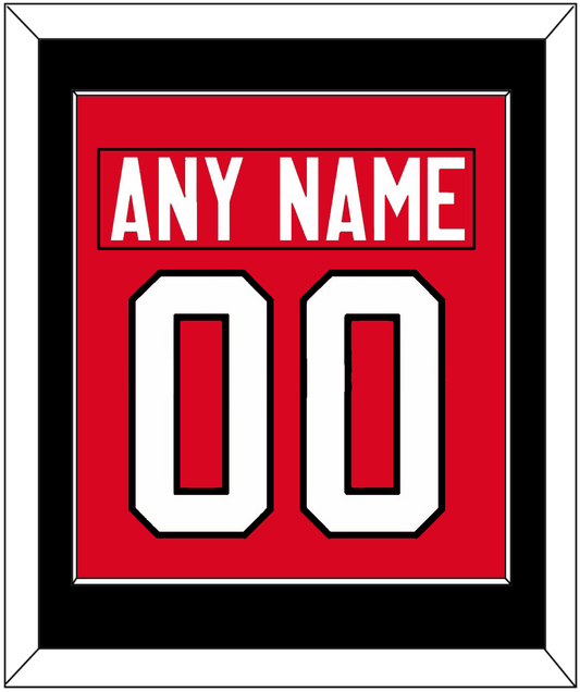 Canada Men's Hockey Nameplate & Number (Back) Combined - 2014 Olympics Road Red - Essential Tier 2