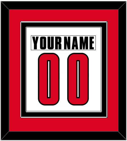 Canada Men's Hockey Nameplate & Number (Back) Combined - 2002 Olympics Home White - Signature Tier 2