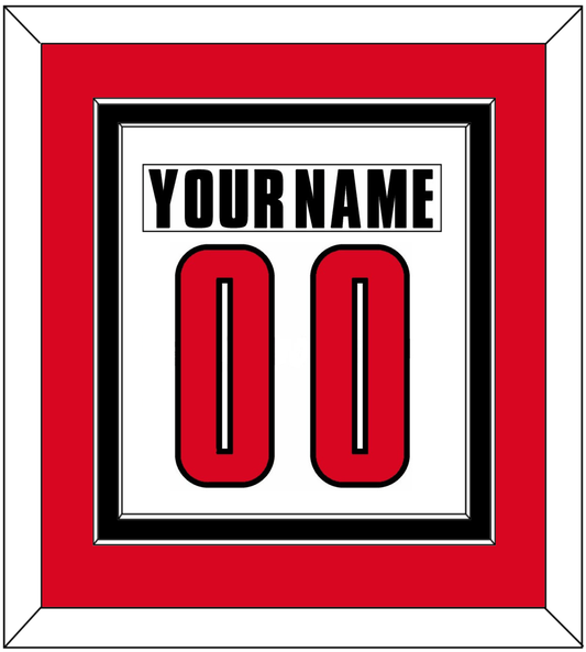 Canada Men's Hockey Nameplate & Number (Back) Combined - 2002 Olympics Home White - Signature Tier 2