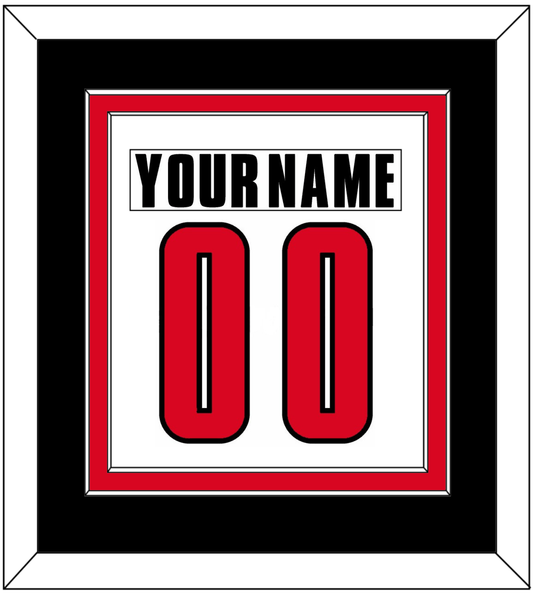 Canada Men's Hockey Nameplate & Number (Back) Combined - 2002 Olympics Home White - Signature Tier 3