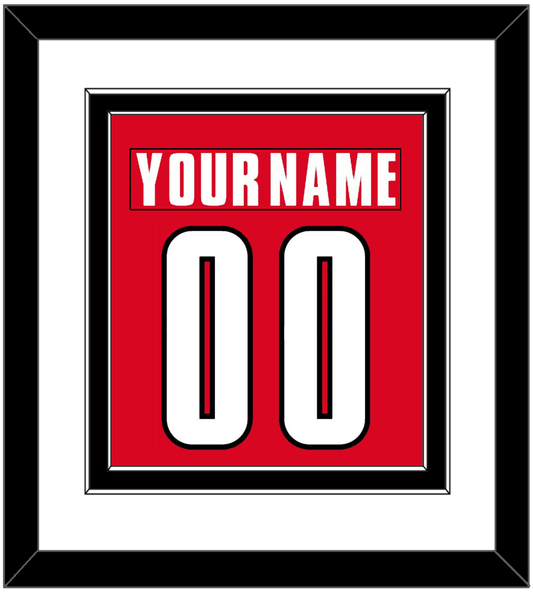 Canada Men's Hockey Nameplate & Number (Back) Combined - 2002 Olympics Road Red - Signature Tier 1