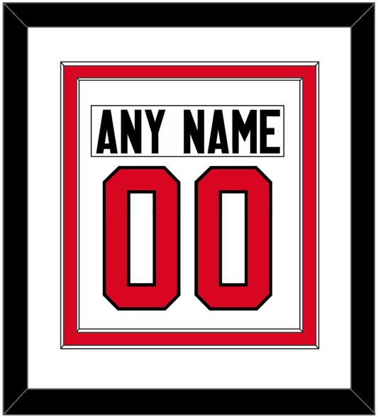 Canada Men's Hockey Nameplate & Number (Back) Combined - 2014 Olympics Home White - Signature Tier 1