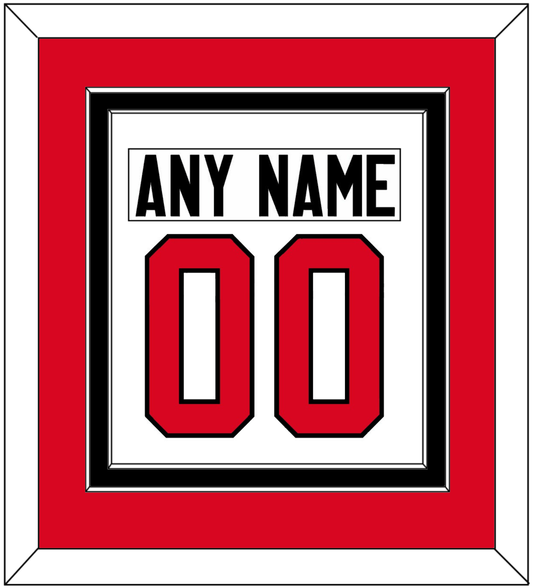 Canada Men's Hockey Nameplate & Number (Back) Combined - 2014 Olympics Home White - Signature Tier 2
