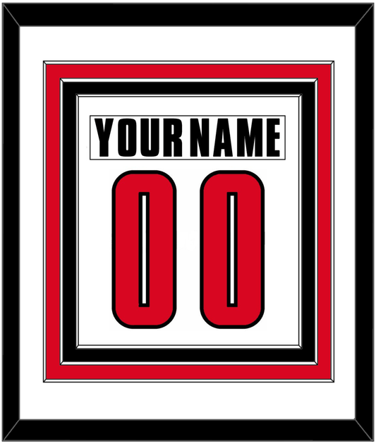Canada Men's Hockey Nameplate & Number (Back) Combined - 2002 Olympics Home White - Premier Tier 1