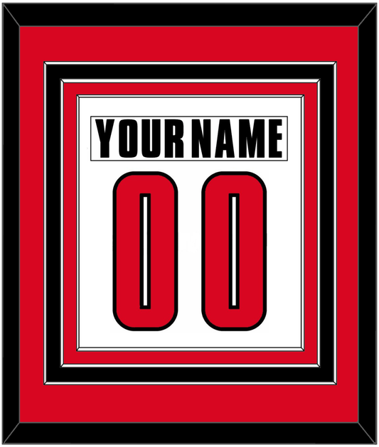 Canada Men's Hockey Nameplate & Number (Back) Combined - 2002 Olympics Home White - Premier Tier 2