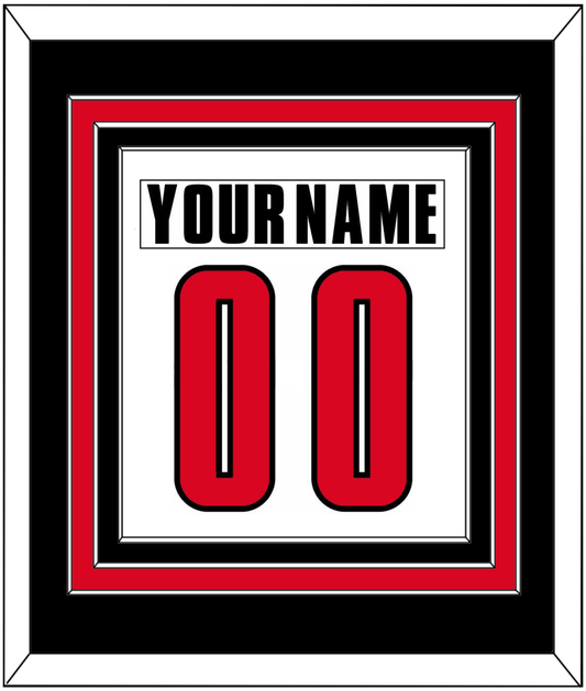 Canada Men's Hockey Nameplate & Number (Back) Combined - 2002 Olympics Home White - Premier Tier 3