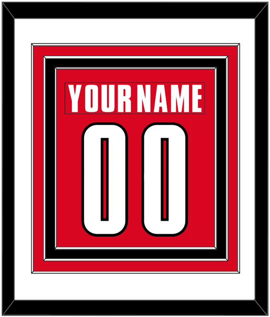 Canada Men's Hockey Nameplate & Number (Back) Combined - 2002 Olympics Road Red - Premier Tier 1
