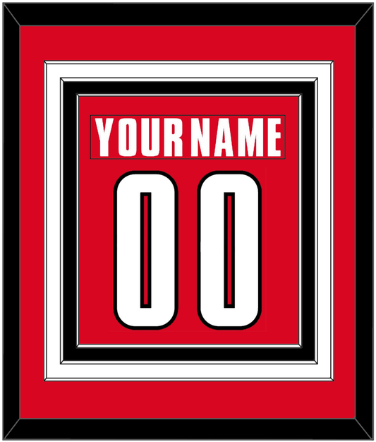 Canada Men's Hockey Nameplate & Number (Back) Combined - 2002 Olympics Road Red - Premier Tier 2