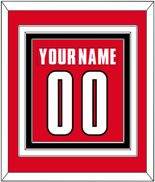 Canada Men's Hockey Nameplate & Number (Back) Combined - 2002 Olympics Road Red - Premier Tier 2