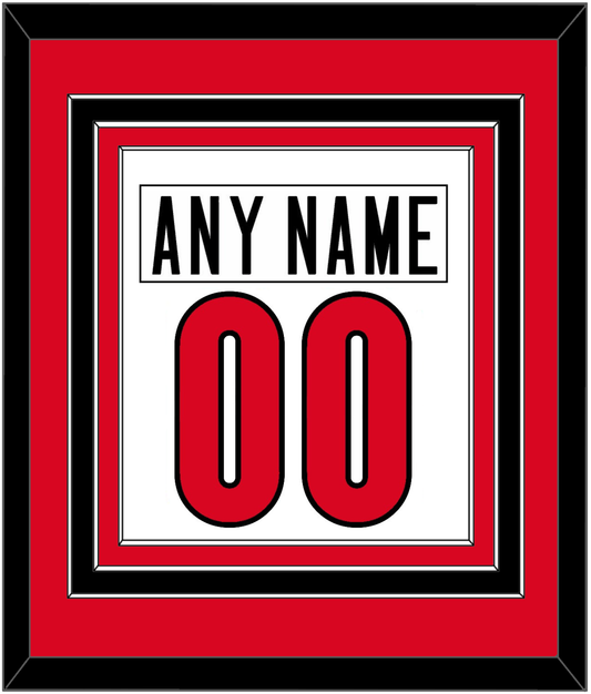 Canada Men's Hockey Nameplate & Number (Back) Combined - 2006 Olympics Home White - Premier Tier 2