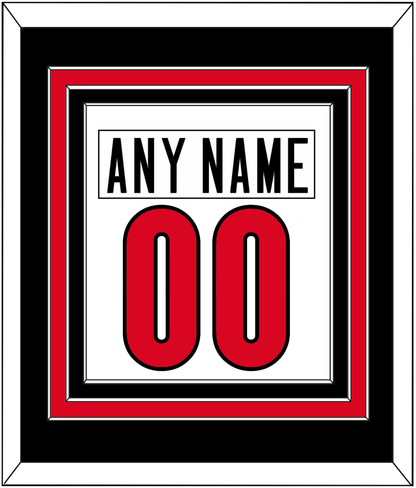 Canada Men's Hockey Nameplate & Number (Back) Combined - 2006 Olympics Home White - Premier Tier 3