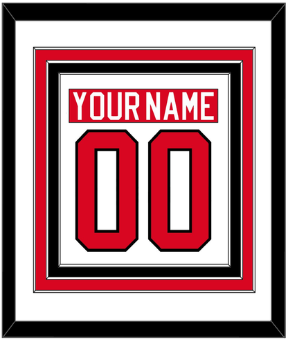 Canada Men's Hockey Nameplate & Number (Back) Combined - 2010 Olympics Home White - Premier Tier 1
