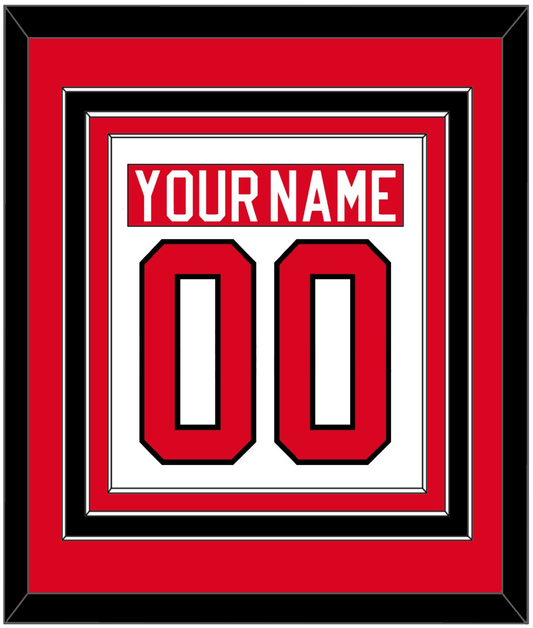 Canada Men's Hockey Nameplate & Number (Back) Combined - 2010 Olympics Home White - Premier Tier 2