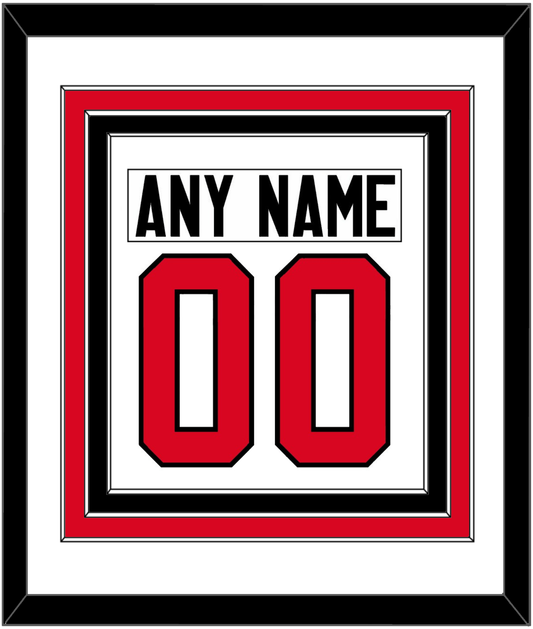 Canada Men's Hockey Nameplate & Number (Back) Combined - 2014 Olympics Home White - Premier Tier 1