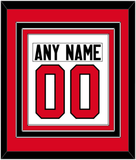 Canada Men's Hockey Nameplate & Number (Back) Combined - 2014 Olympics Home White - Triple Mat 2